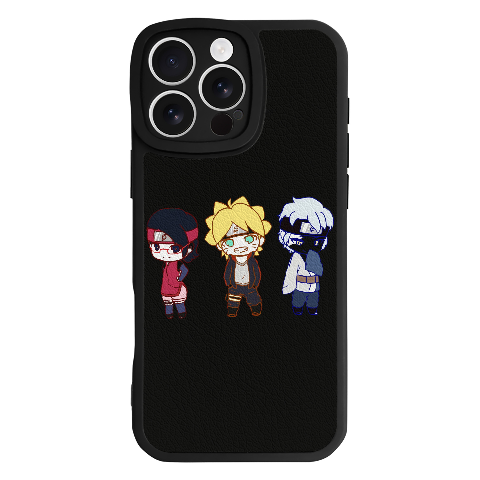 （画像用） NARUTO -ナルト- うずまき ボルト Uzumaki Boruto 【iPhone 16シリーズ対応】シリコンスマホケース（レザー調） 材質：シリコン